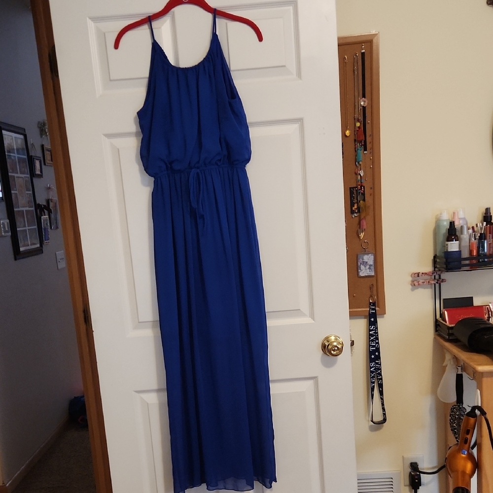 Sweet Storm Royal Blue Maxi Dress